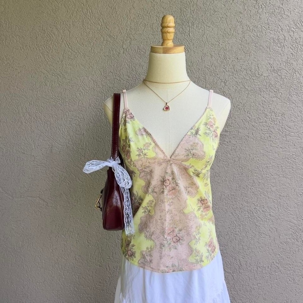 Urban Outfitters Fairy Floral Cami Tank Top Size XL Y2K Style
